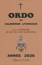 Ordo liturgique 2026