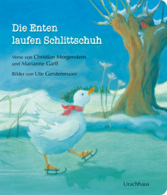 Die Enten laufen Schlittschuh