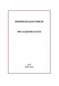 Proprium sanctorum pro aliquibus locis - 17,5 x 25,2 cm