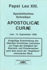 Apostolisches Rundschreiben Apostolicae Curae [HB 76]