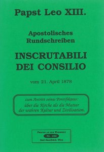 Apostolisches Rundschreiben Inscrutabili dei consilio [HB 102]