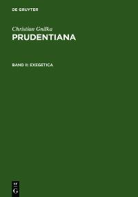 Christian Gnilka: Prudentiana / Supplementum