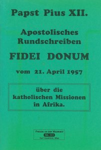 Apostolisches Rundschreiben Fidei donum [HB 111]