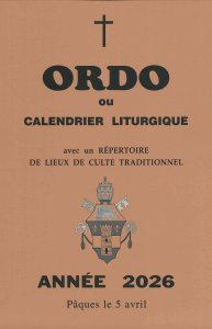 Ordo liturgique 2026