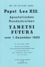 Apostolisches Rundschreiben Tametsi futura [HB 68]