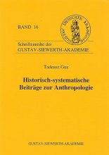 Historisch-systematische Beiträge zur Anthropologie